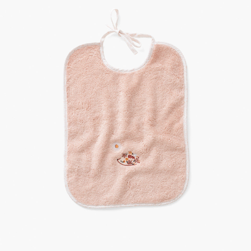 Organic cotton bib Illumine old pink