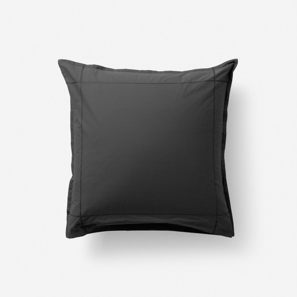 NEO anthracite square pillow case percale cotton