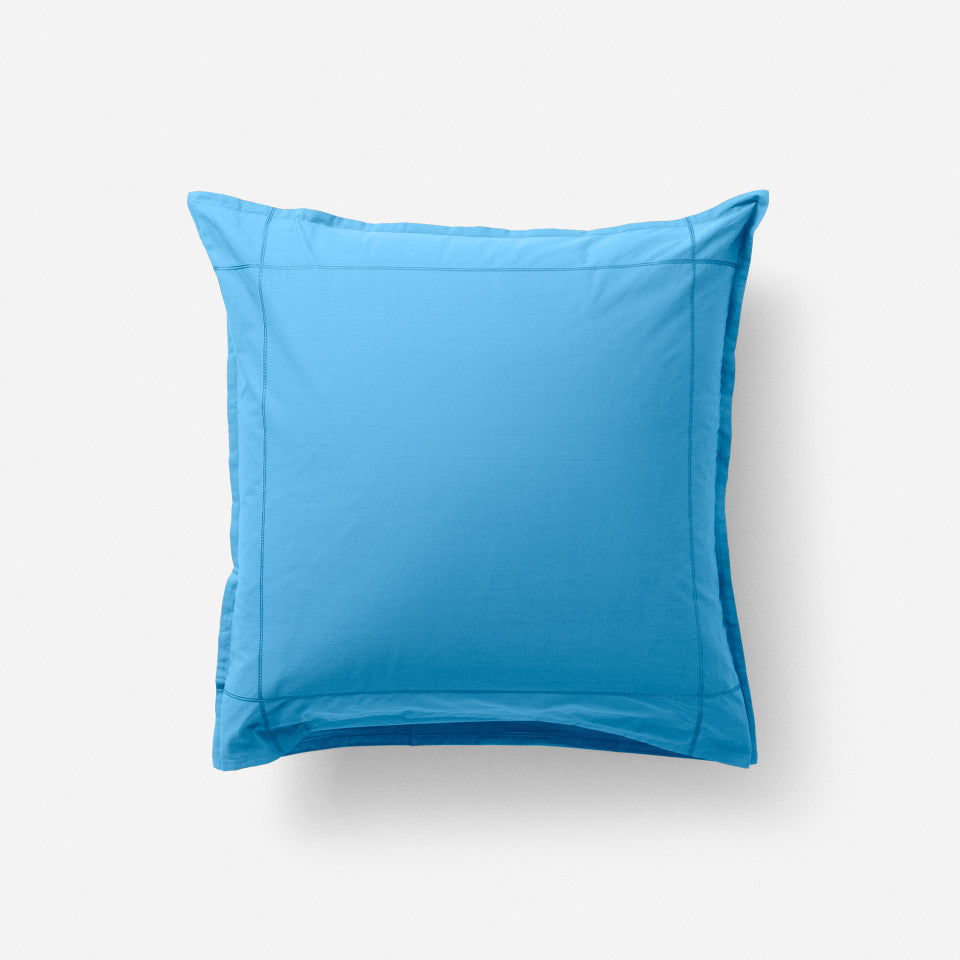 NEO azur square pillow case percale cotton