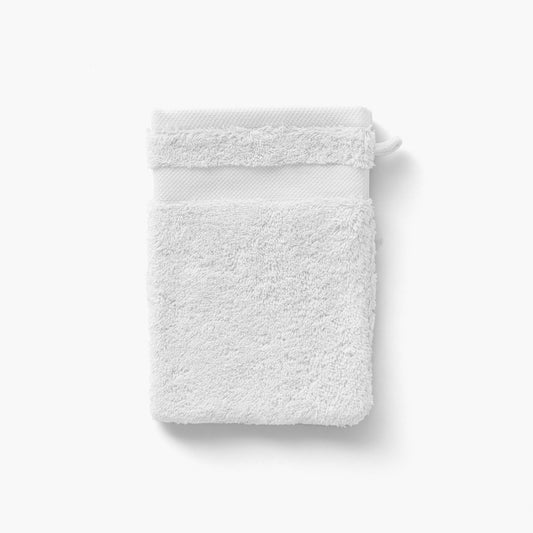 Lola II white cotton washcloth