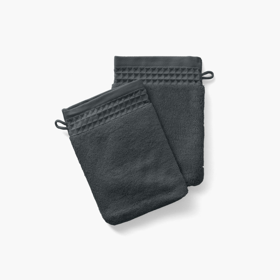 Organic cotton terry wash mitt Source fusain