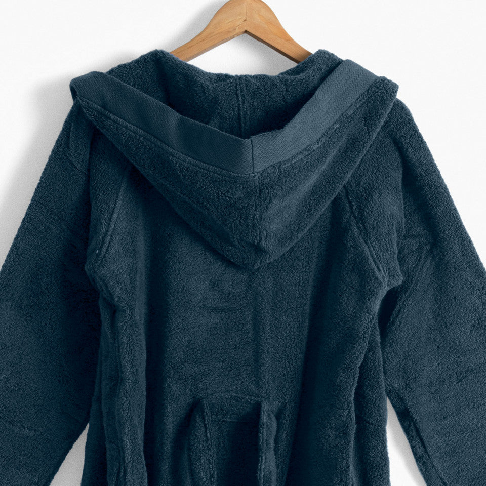 HUGO cotton teen's hooded bathrobe