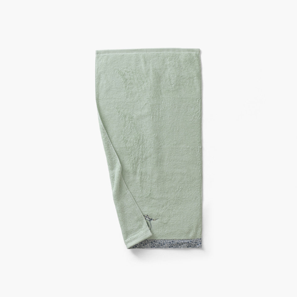 Dandine organic cotton bath towel, water green