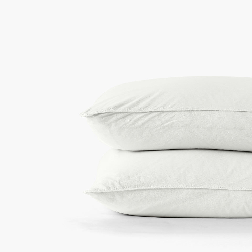 SOUFFLE pure organic washed cotton square pillow case