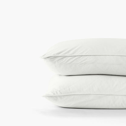 SOUFFLE pure organic washed cotton square pillow case