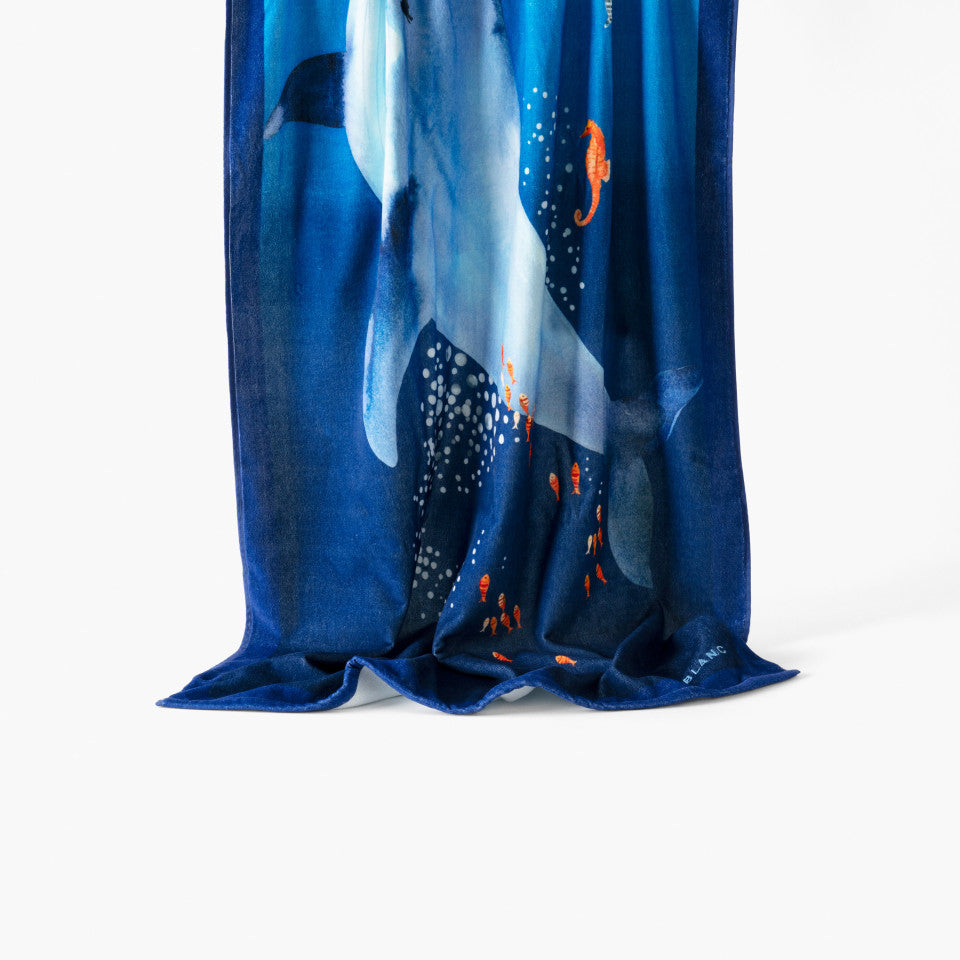 Oceanos cotton velvet beach towel