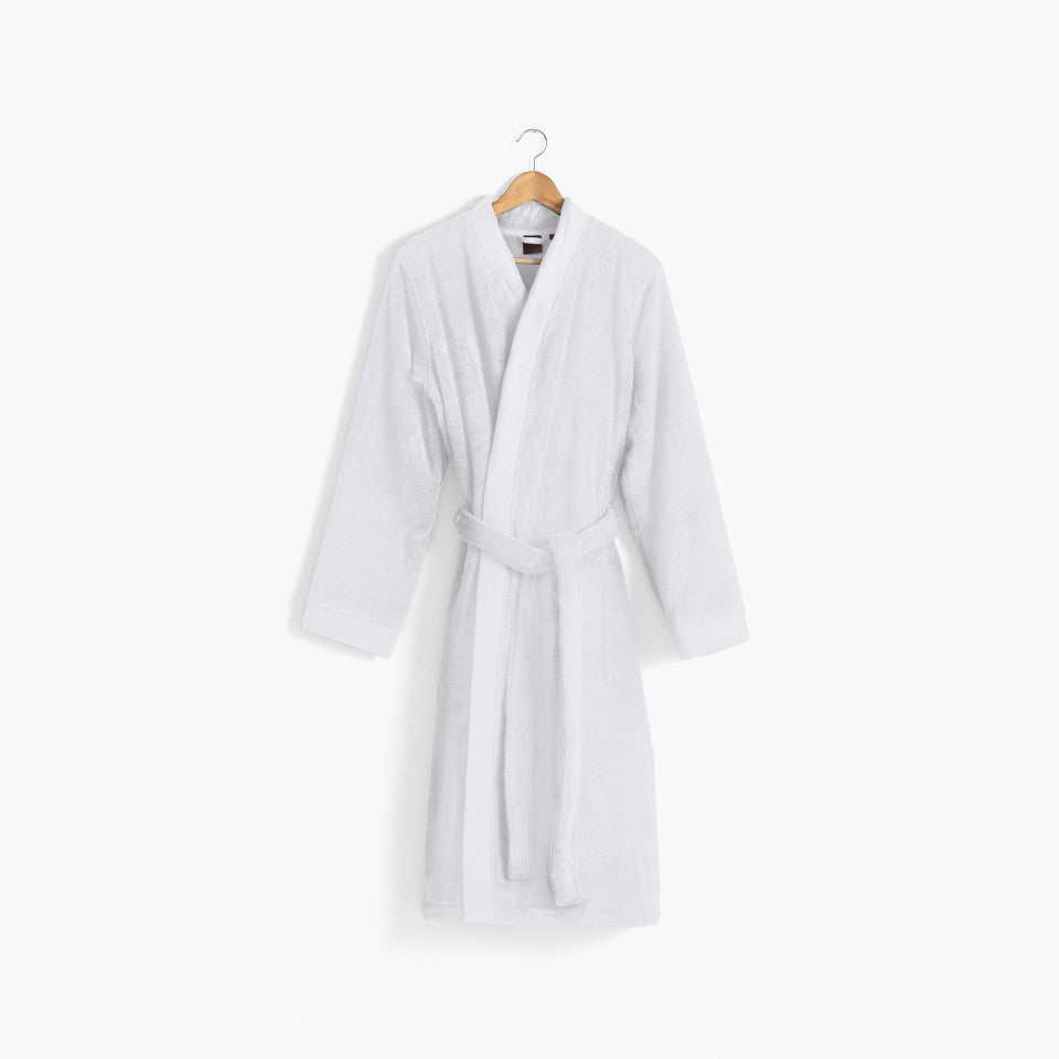 ROMEO soft cotton men's bathrobe white