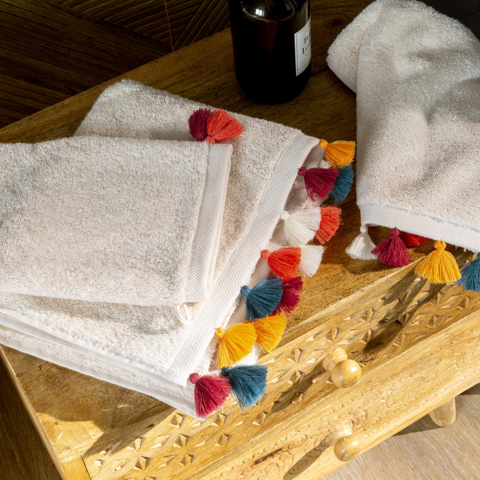 Natural Eclats cotton bath towel