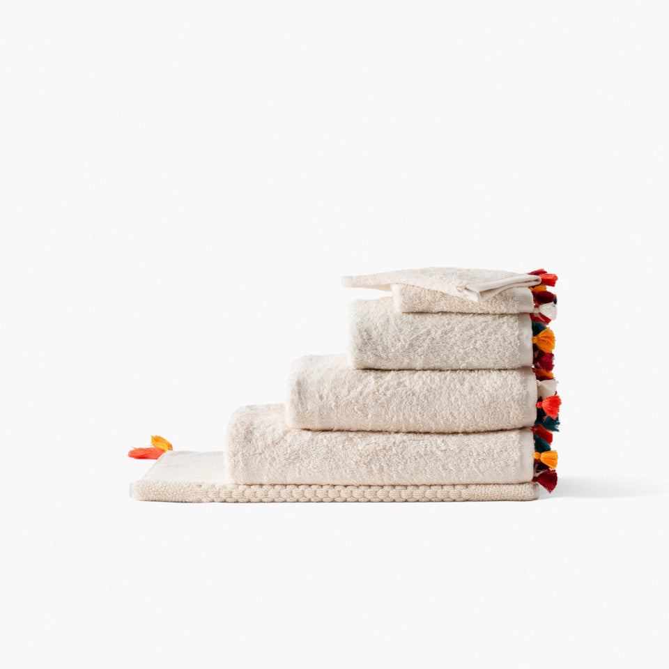 Natural Eclats cotton bath towel