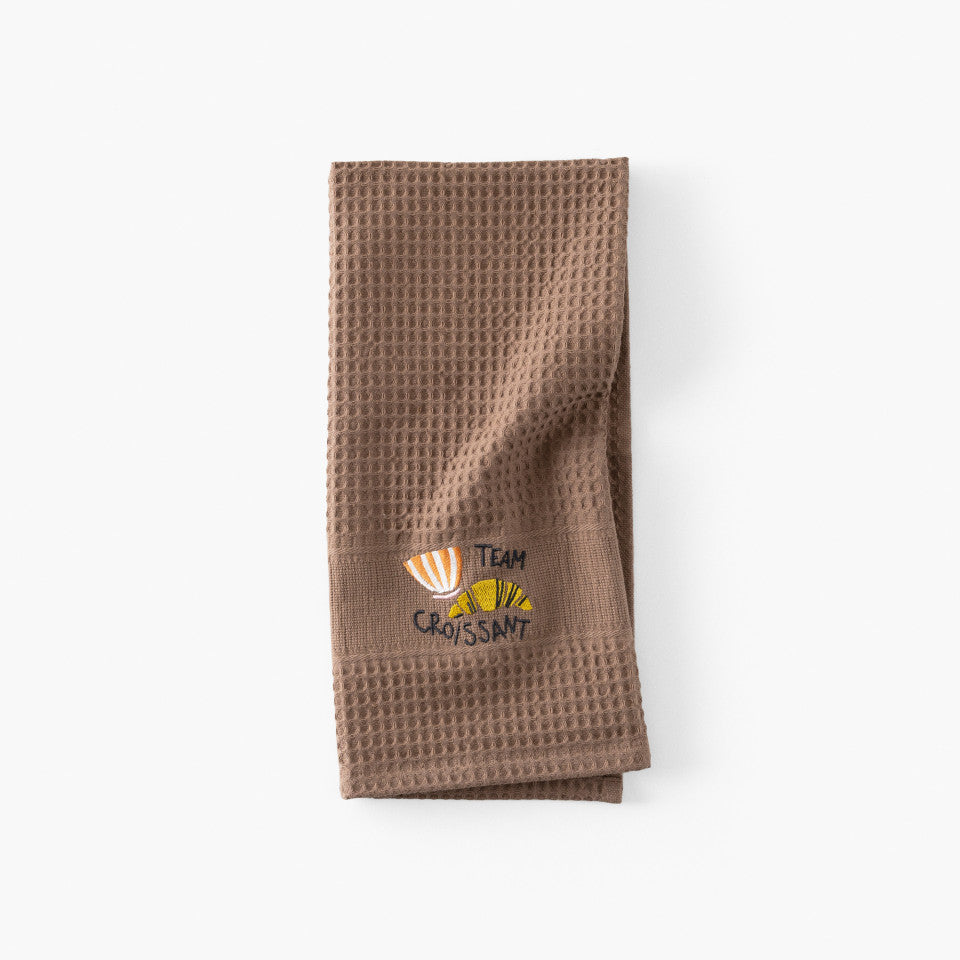 Tcafé rust honeycomb cotton tea towel
