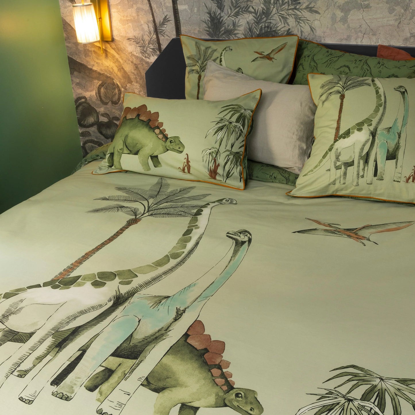 Dinotopi organic cotton duvet cover for children