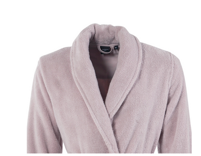 ELLA Women's soft cotton bathrobe powder
