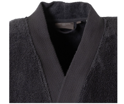 ROMEO soft cotton men's bathrobe anthracite