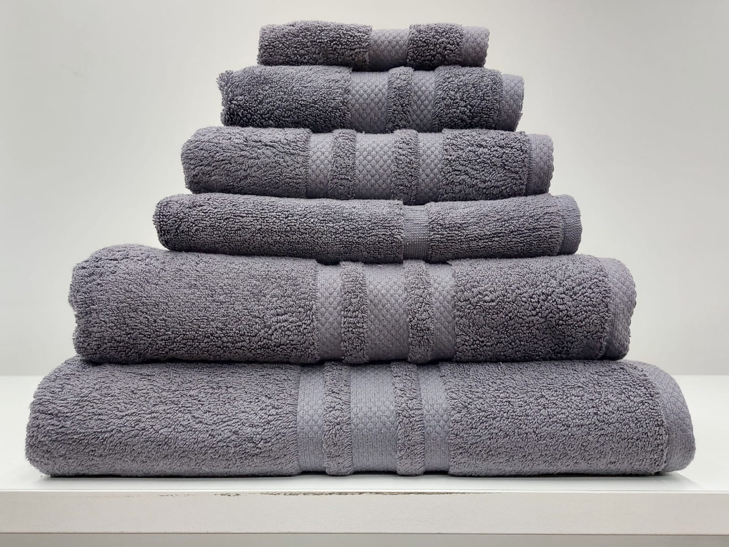 BIANCA cotton face towel anthracite