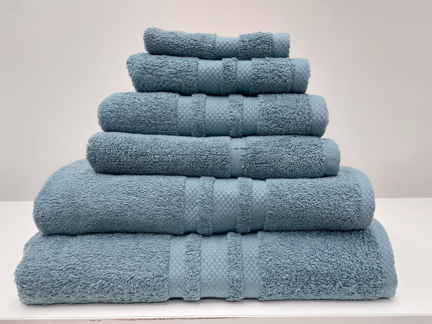 BIANCA cotton face towel clay