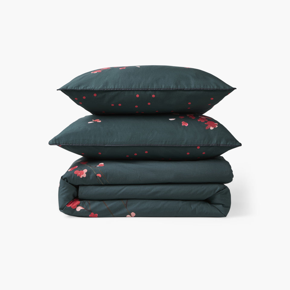 Ikebana cotton duvet cover