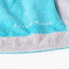 Greg navy cotton beach towel