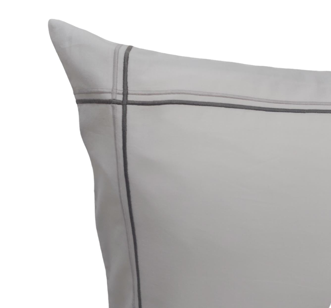 LANIA cotton full bed set white/light grey