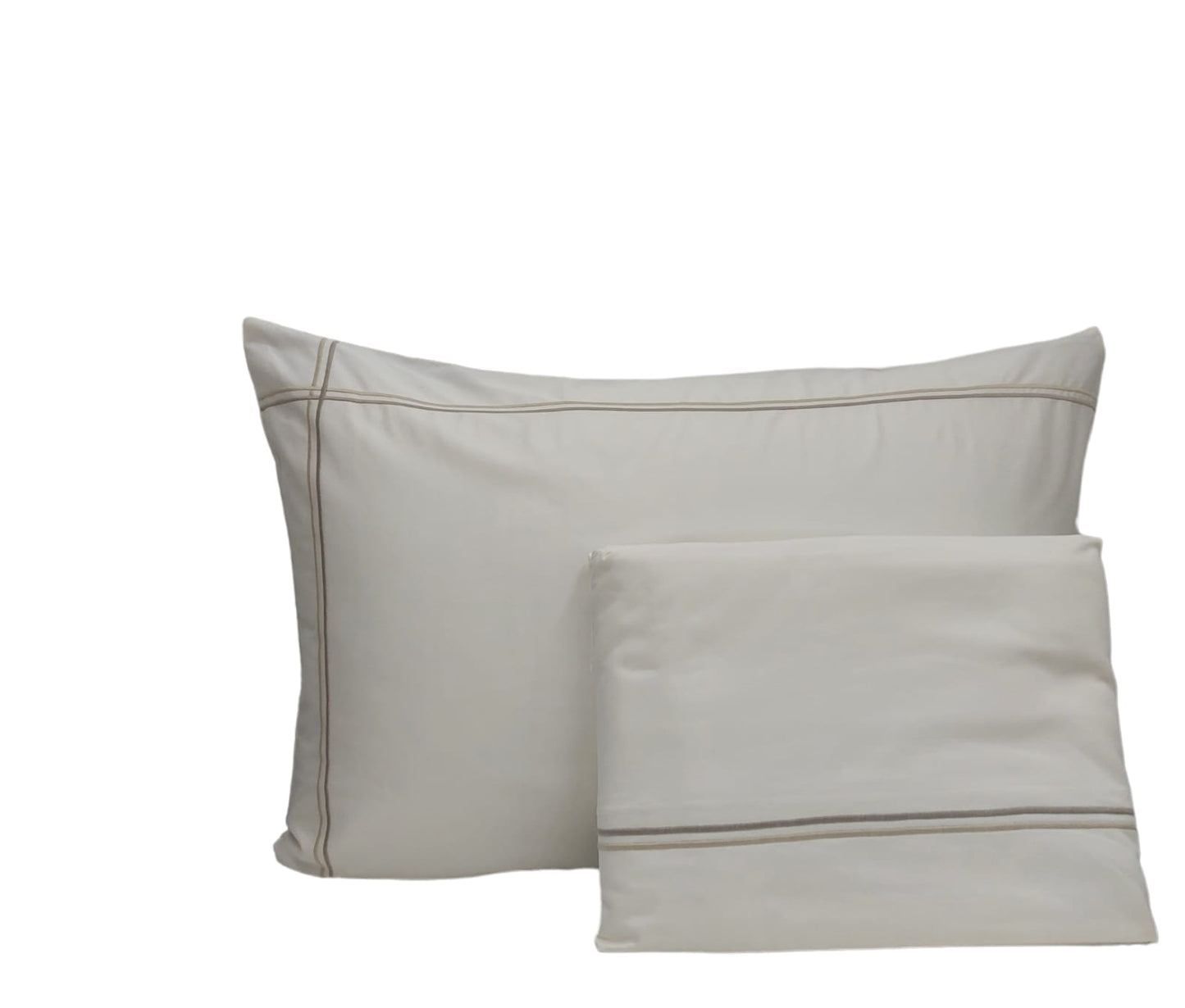 LANIA cotton full bed set Ivory/beige