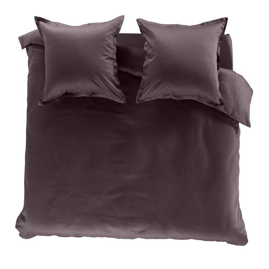 MAESTRO  washed cotton satin duvet cover ebene