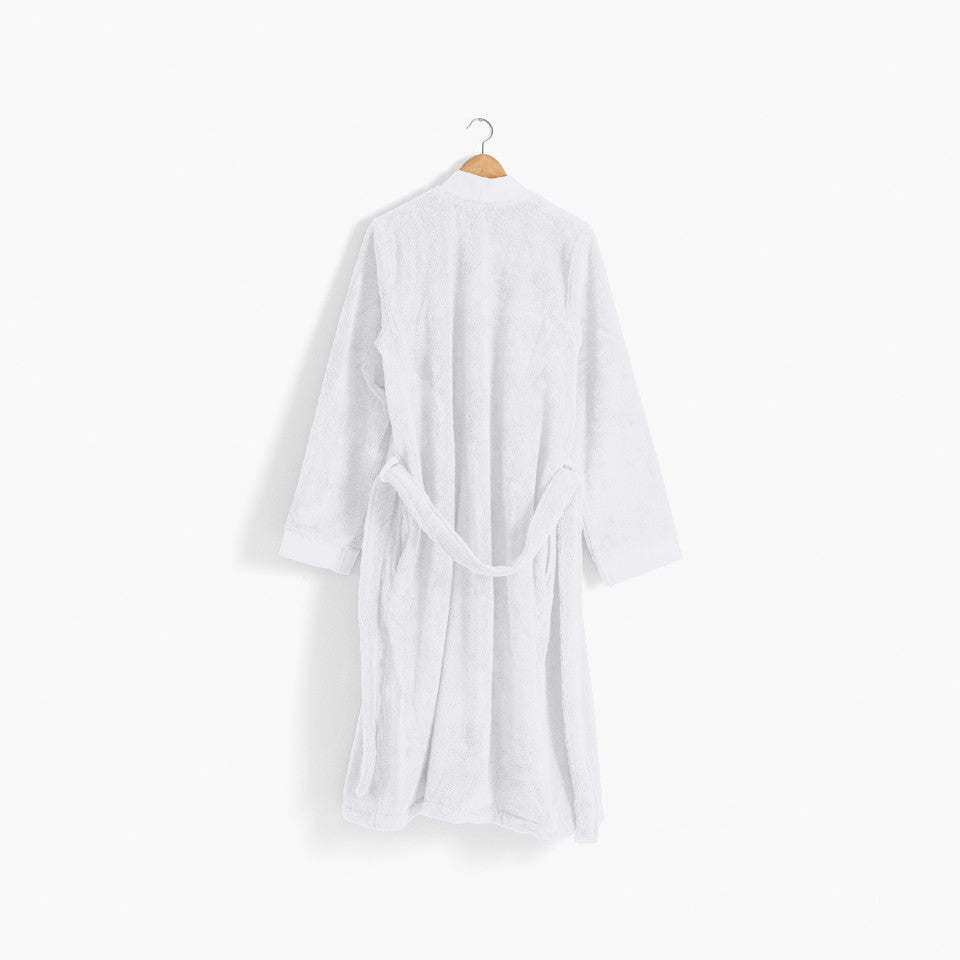ROMEO soft cotton men's bathrobe white