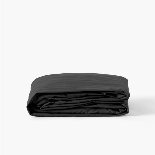 NEO anthracite fitted sheet percale cotton
