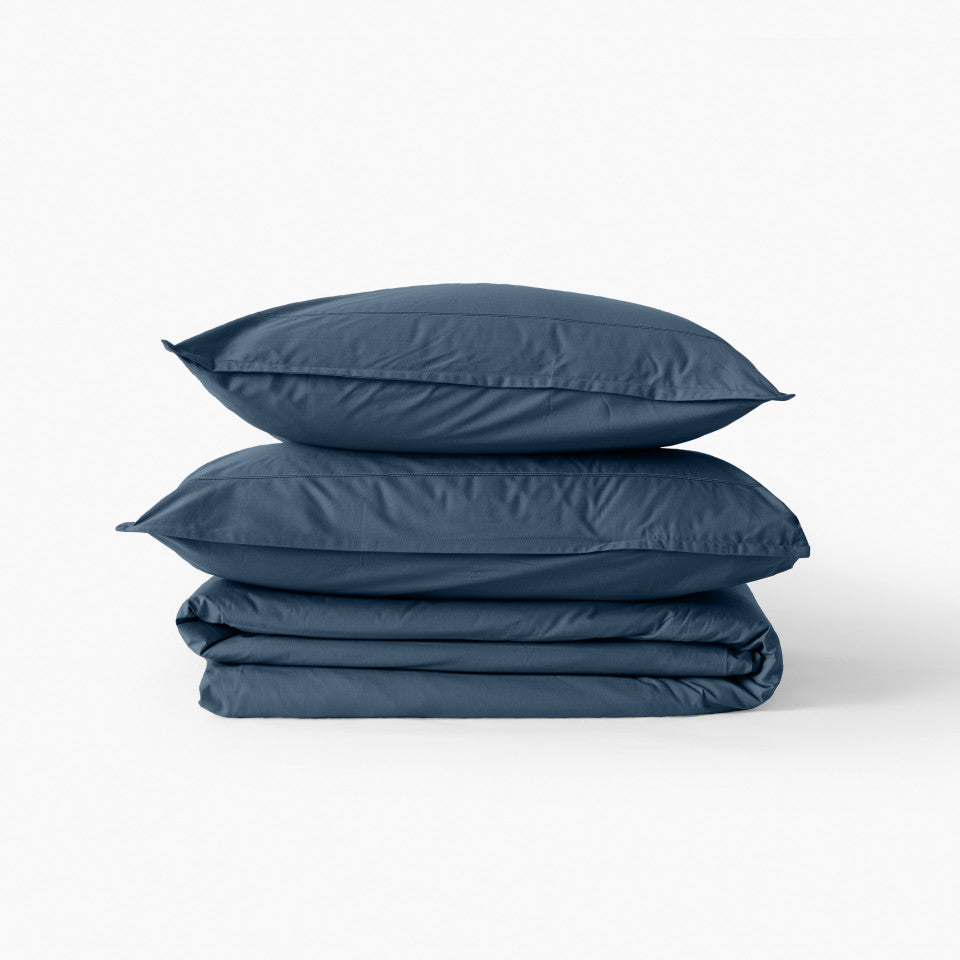 Neo cotton rectangular pillowcase Prussian blue