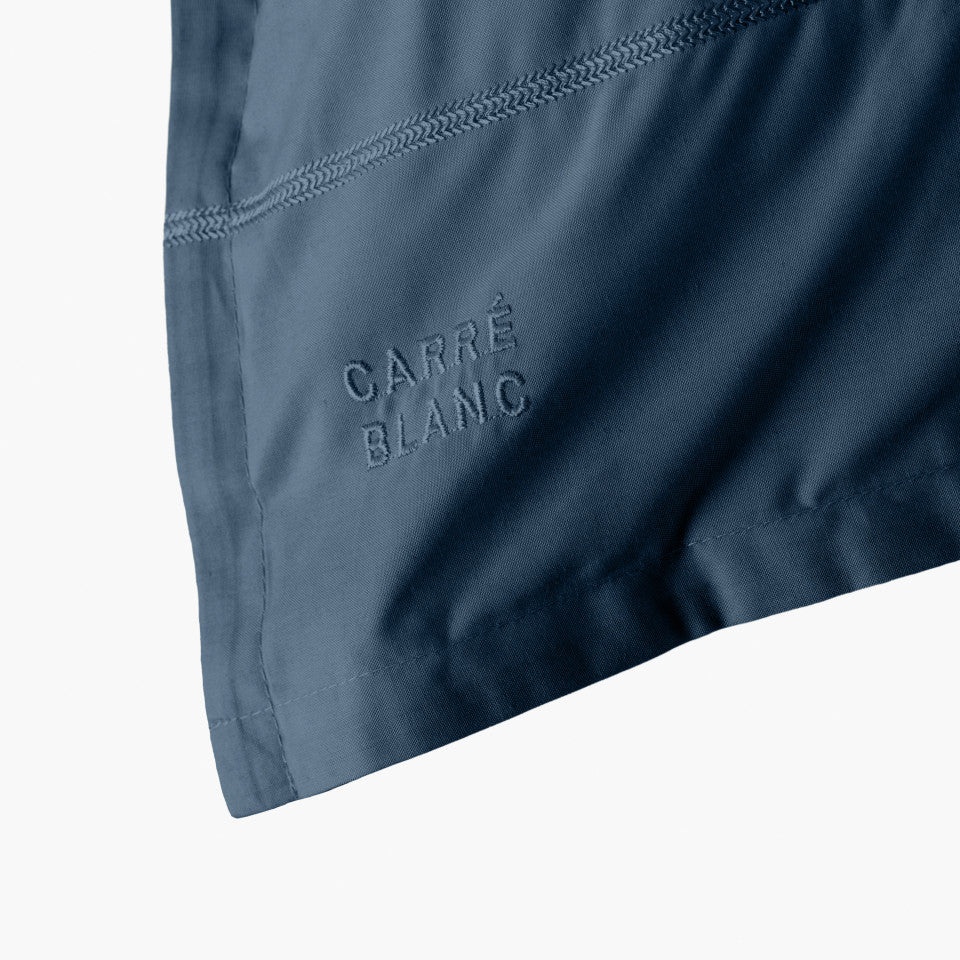 NEO prussian blue square pillow case percale cotton