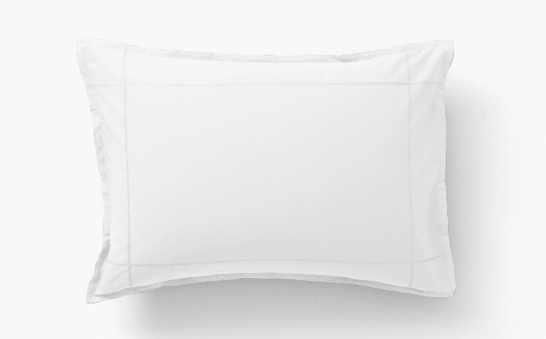NEO white rectangle pillowcase percale cotton
