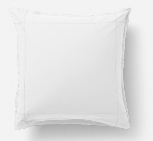 NEO white square pillow case percale cotton