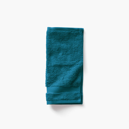 Lola II Peacock Blue Cotton Washcloth
