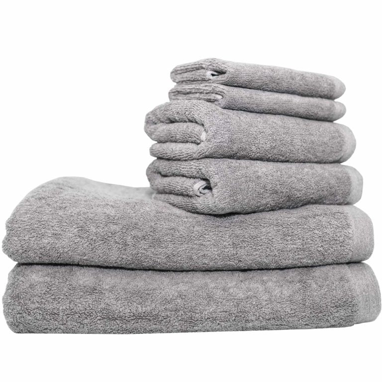 ROSANA cotton large bath towel GREY