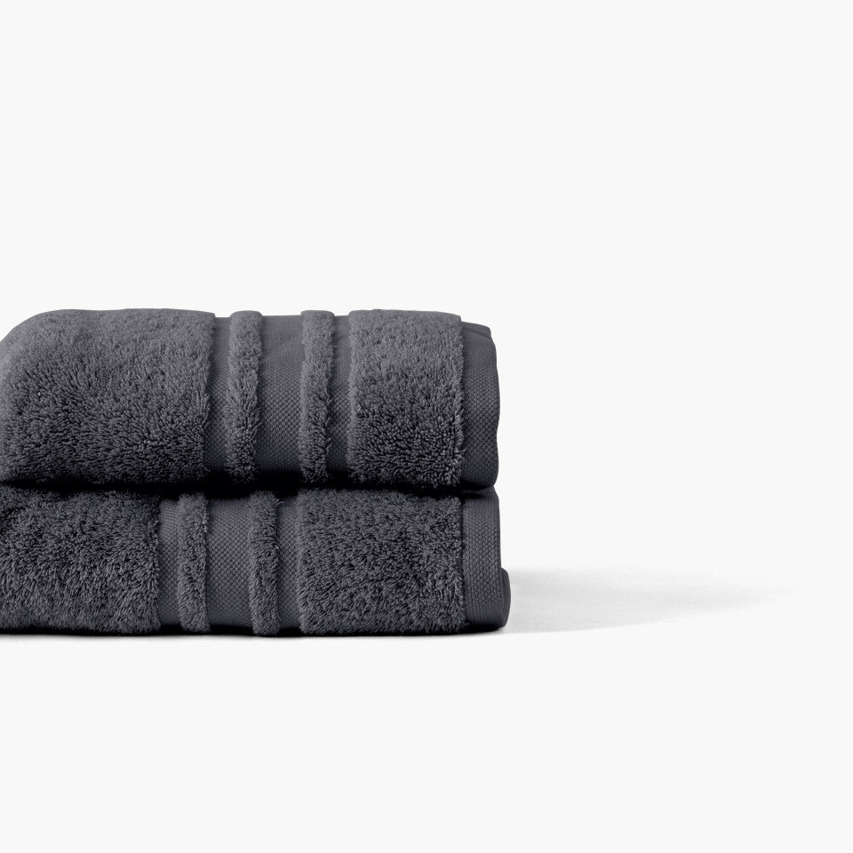 Lola II slate cotton hand towel