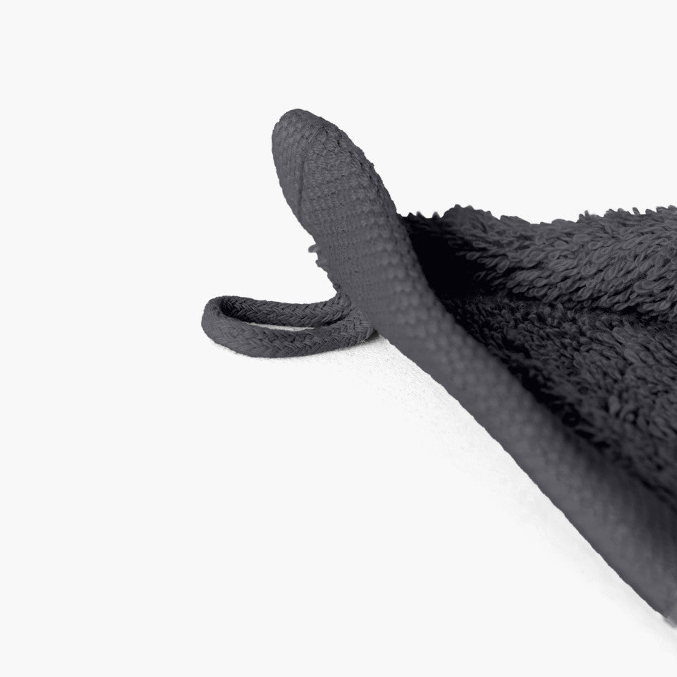 Lola II slate cotton guest towel