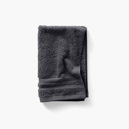 Lola II slate gray cotton guest towel