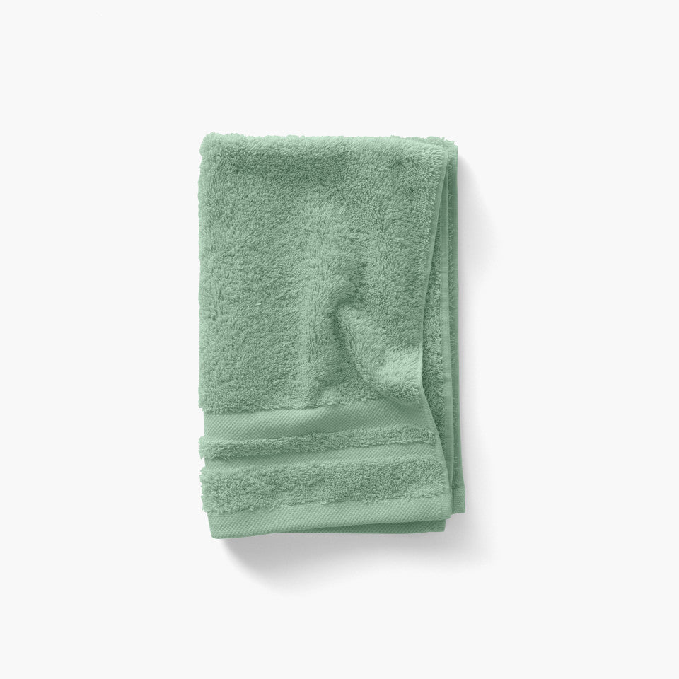 Lola II sage cotton guest towel