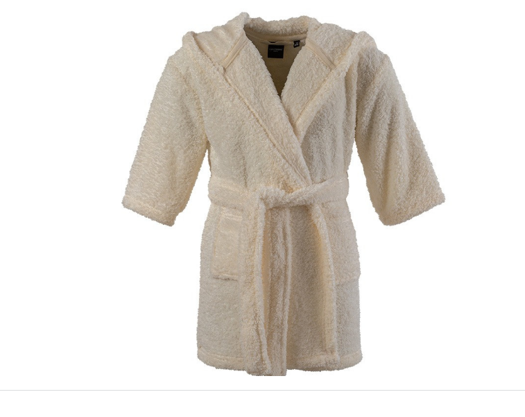 SHERPA fleece hooded dressing gown