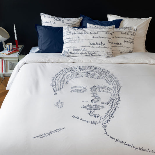 Simones Reversible Cotton Percale Duvet Cover