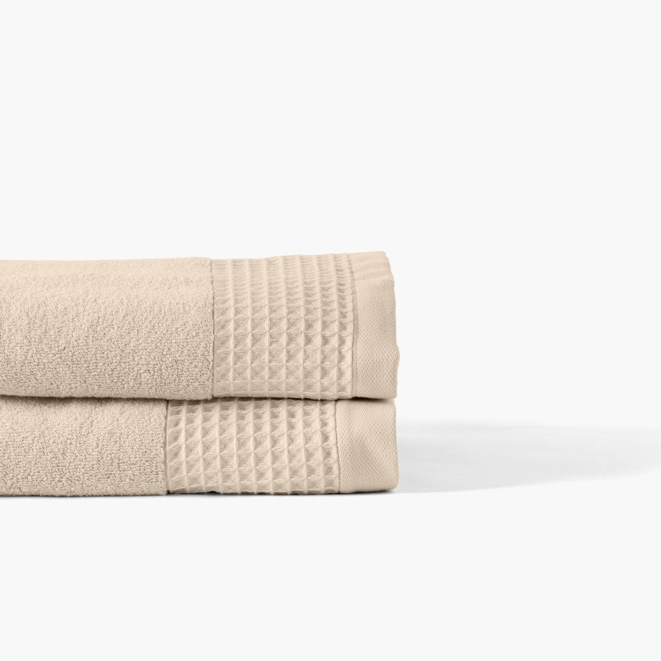 SOURCE organic cotton terry bath towel naturel