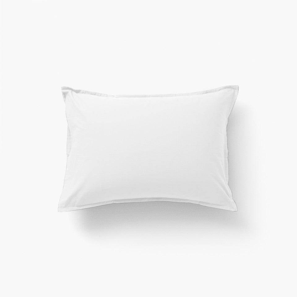 Neo white cotton rectangular pillowcase