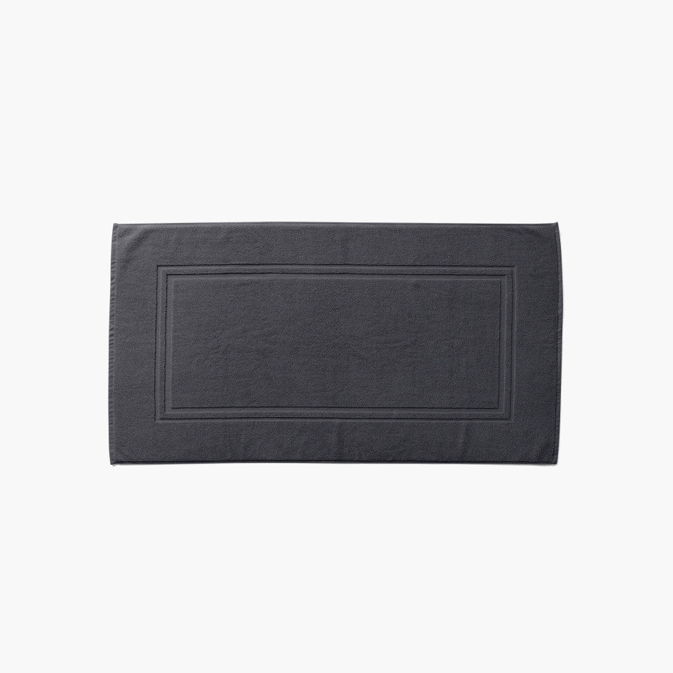 Lola II slate cotton bath mat