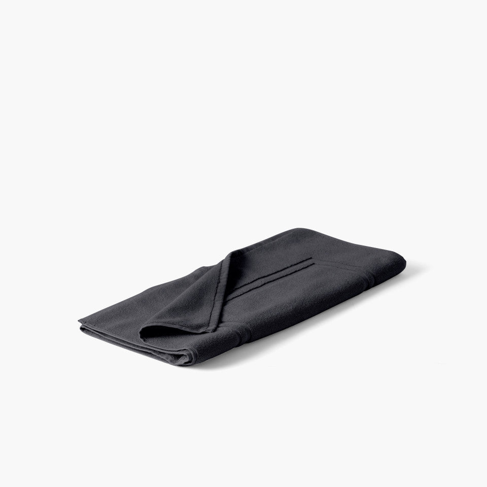 Lola II slate cotton bath mat