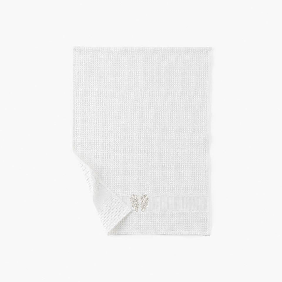 Angel white cotton kitchen towel