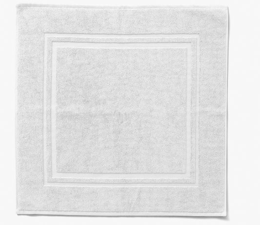 LOLA  II cotton bathmat square blanc