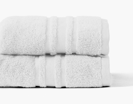LOLA II medium bath towel blanc