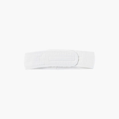 Natural white organic cotton and cotton gauze headband