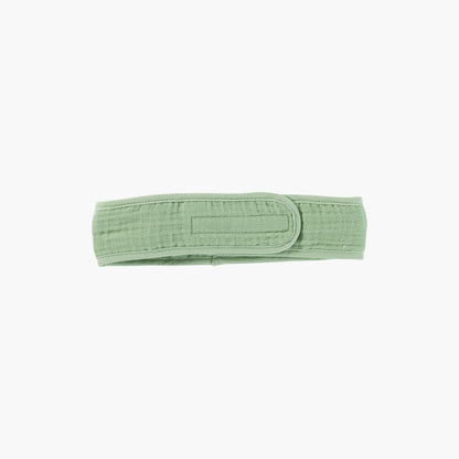 Natural white organic cotton and cotton gauze headband
