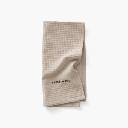 Signature greige cotton kitchen towel