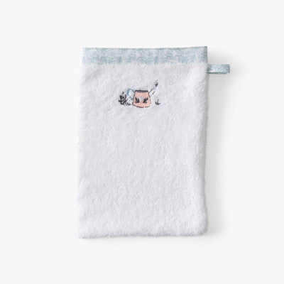 Jardine white organic cotton bath sheet