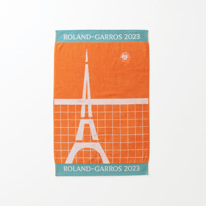 Roland-Garros 2023 clay court organic cotton player beach towel